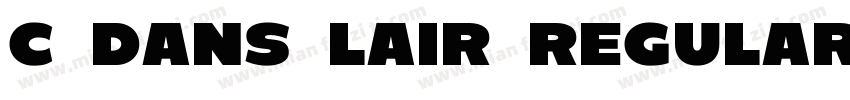 C Dans Lair Regular字体转换